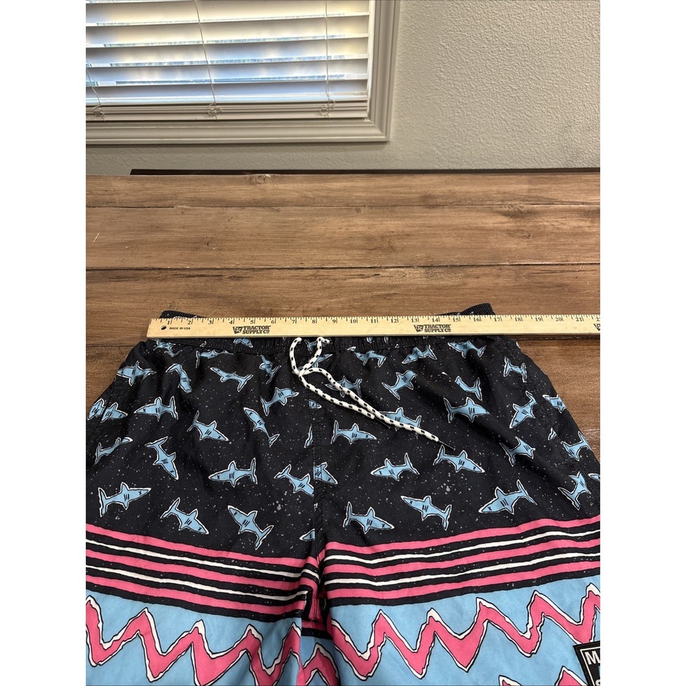 Maui and Sons Shredz Retro Drawstring Pool Swim Trunk Shorts SZ XL W34×L6 - Picture 6 of 8
